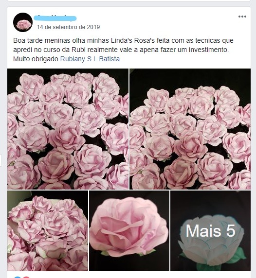 Depoimento Aluna Rosas de Papel